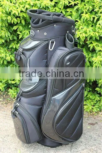 more order for two side cooler pocket pu+nylon golf bag