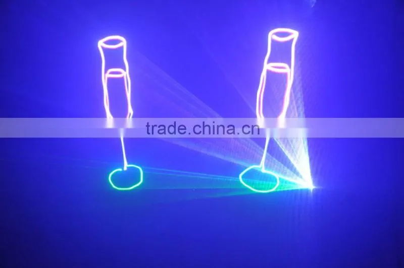 2.5W RGB 25kpss ILDA Animation laser light logo projector