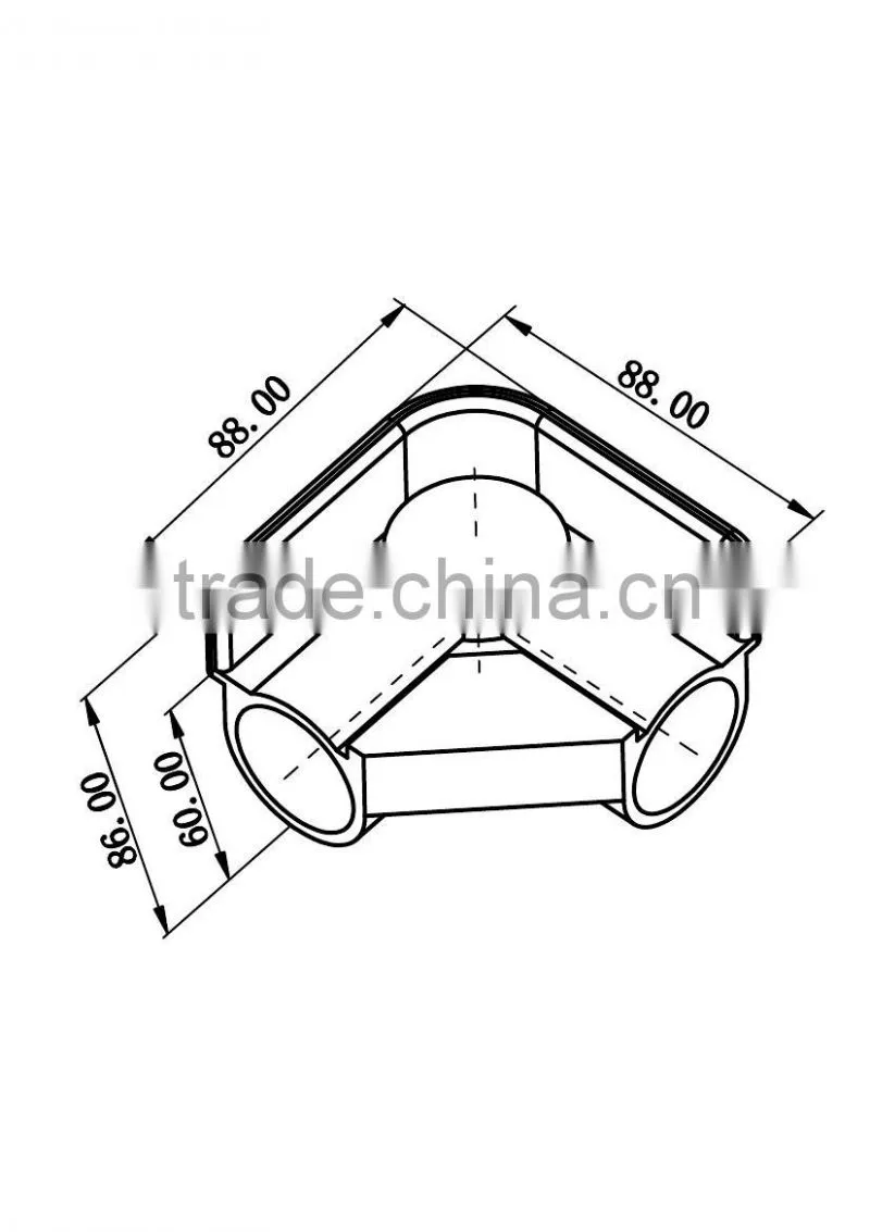 JY-A008|Plastic joint with sidewall|High quality plastic connector|Plastic joints for composite pipe