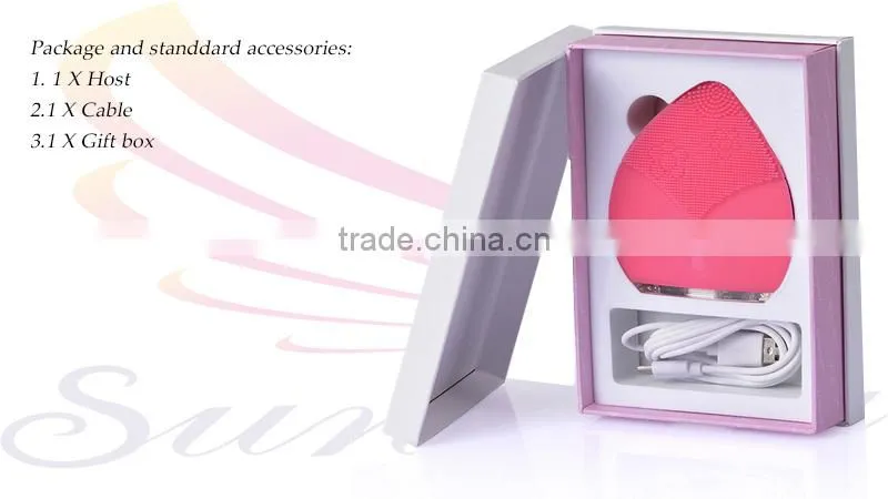 Mini deep clean ultrasonic skin scrubber
