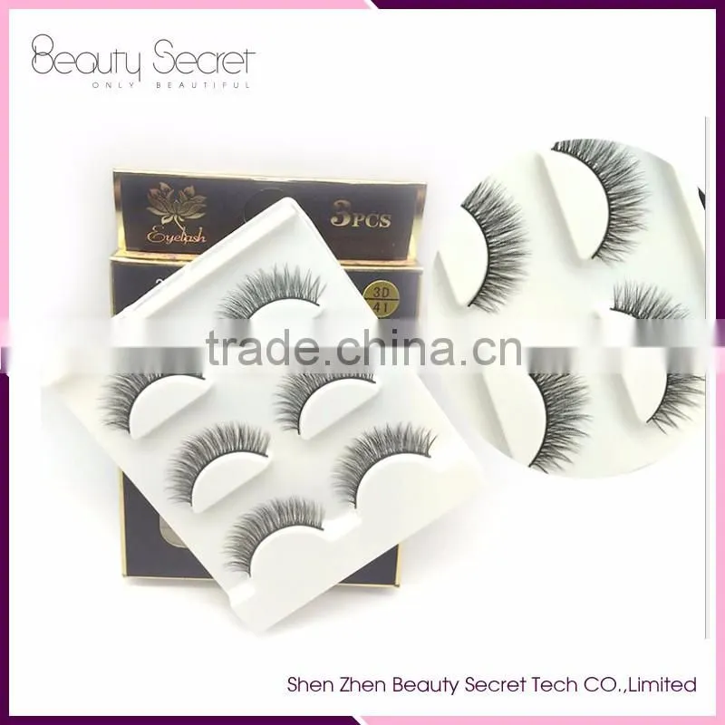 Hot sale 3D false 3couples eyelash extension for cosmetic