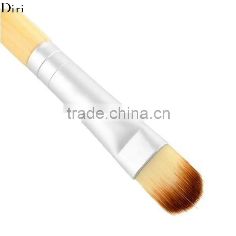 Bamboo kabuki brush makeup brush vegan flat top powder brush