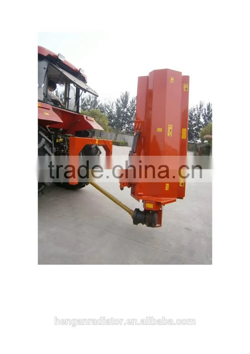 Tractor powered side shift flail mower