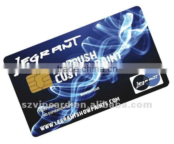 Offset printing plastic PVC smart card with SLE4442 chip