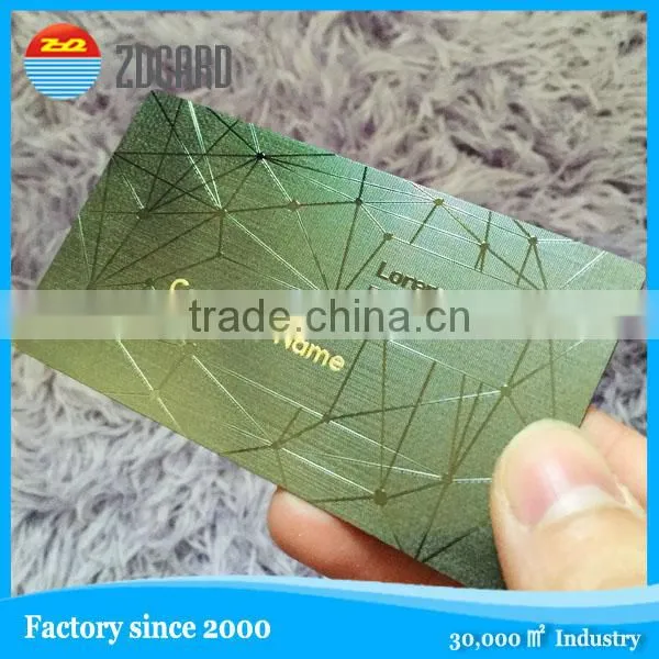 customized shape diecut metal card