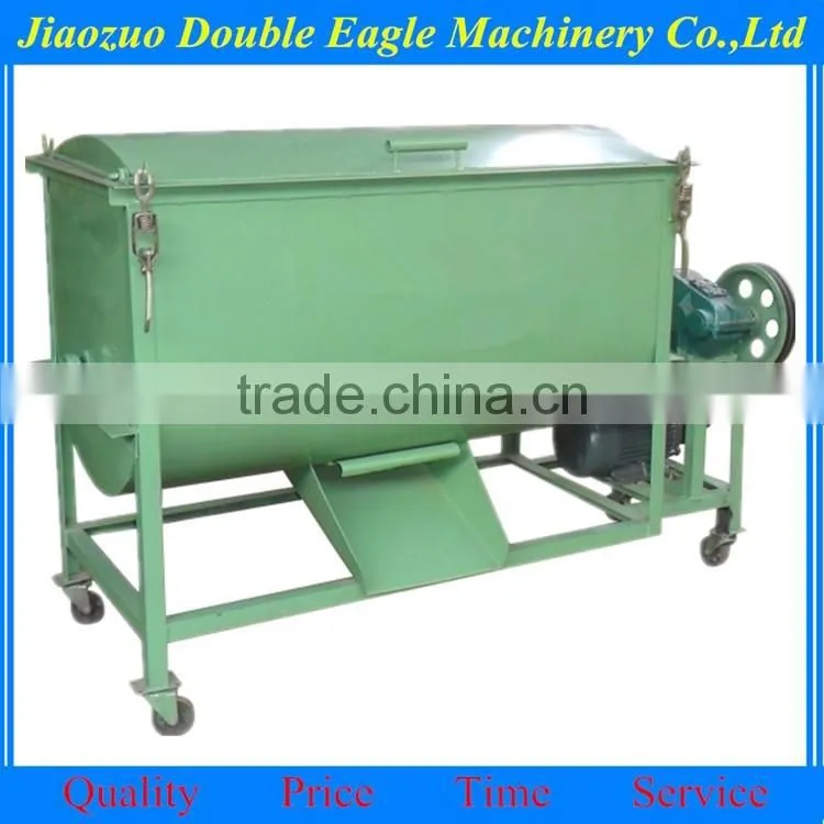 horizontal mixing machine for chickien feed/ horizontal cattle feed mixer with screw for sale