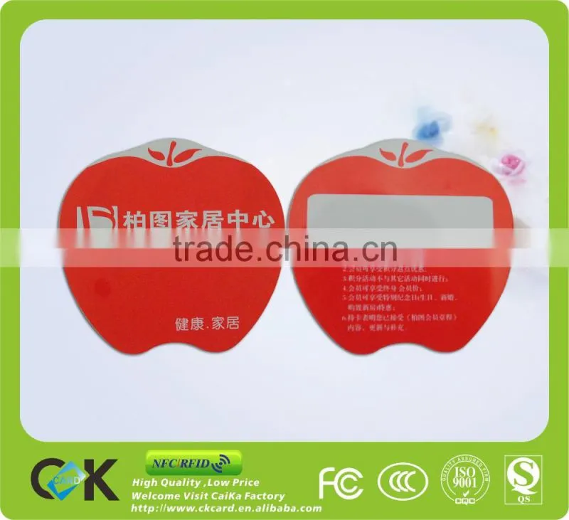 2017 big size irregular car card with golden munufacturer