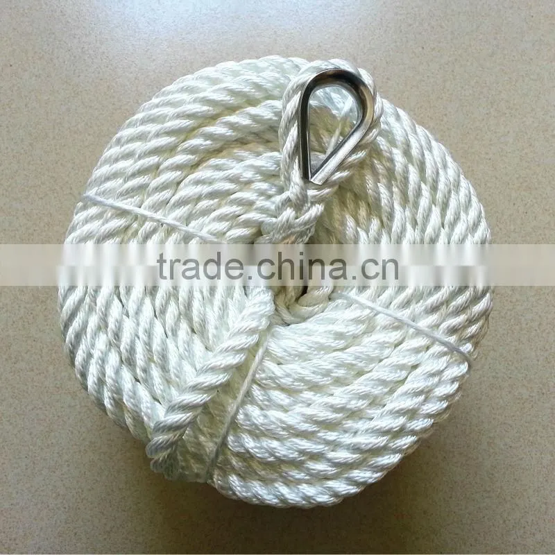 8mm Twisted Polyester multifilament Ropes