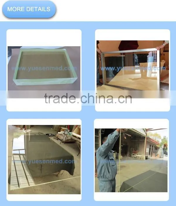 medical hospital radiography room protection x-ray lead glass for sale