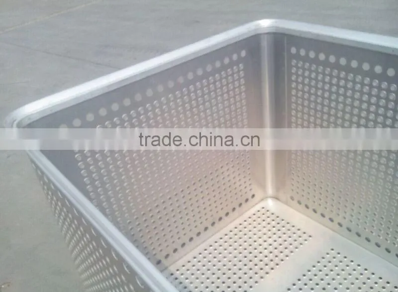 OEM Aluminum turnover container with casters, cargo tansfer container