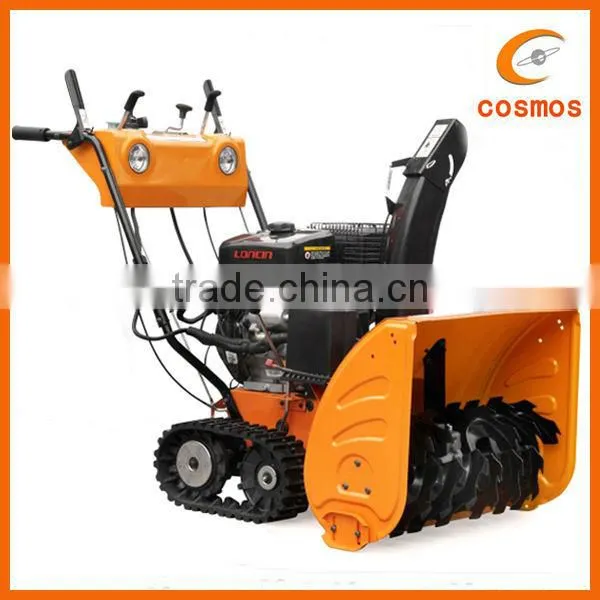 Track Style 9HP Garden Gasoline Snow Thrower Loncin Engine