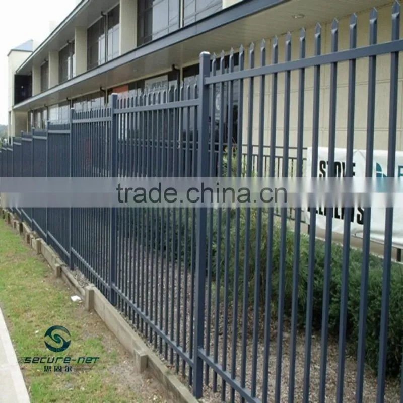 Portable Steel tubular fence /picket fence/Security metal tubular fence manufacturer