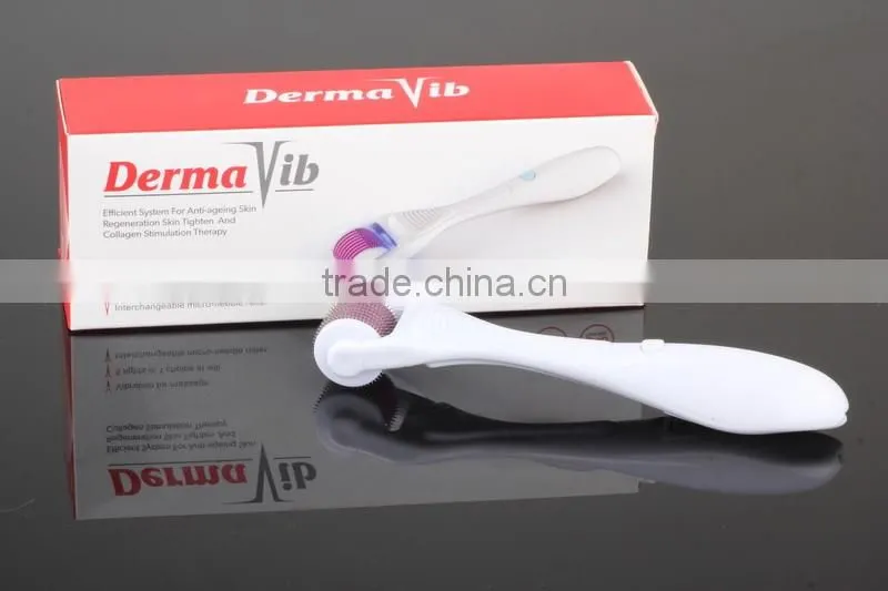 Hot sale 6 in 1 derma roller 540 Needles Micro Needle Roller Multifunction PDT Interchangeable Roller Derma Vib