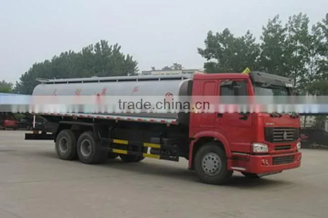 6x4 HOWO 20000 liter fuel tanker truck