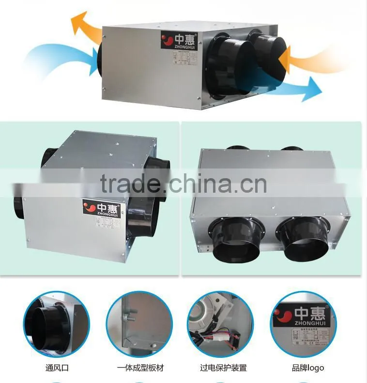 cross flow ventilator heat recovery ventilation system heat exchanger for air handling unit with plates