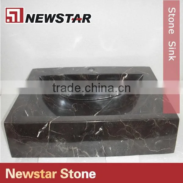 Newstar dark emperador cheap stone sink