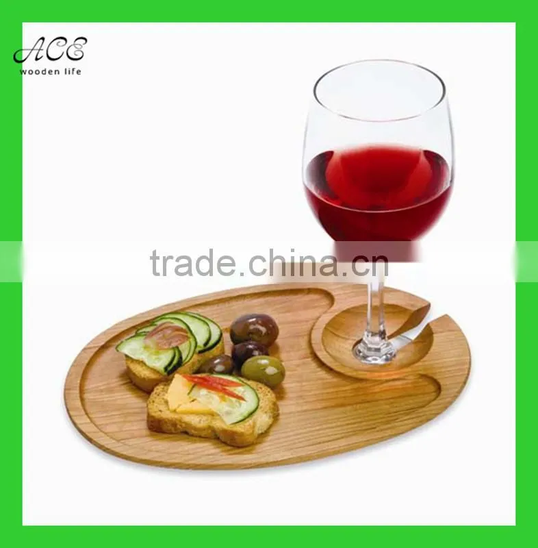 Wooden serving tray Party tray Wine serving tray