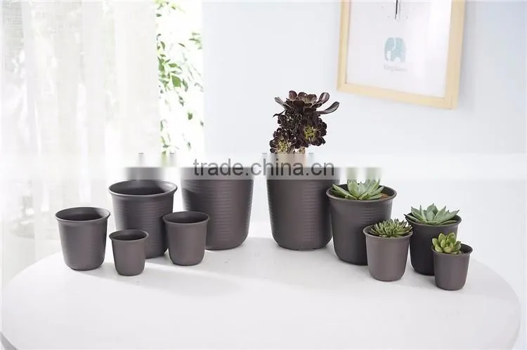Plastic Round Resin succulent Plant Pot/Cactus Plant Pot Flower Pot
