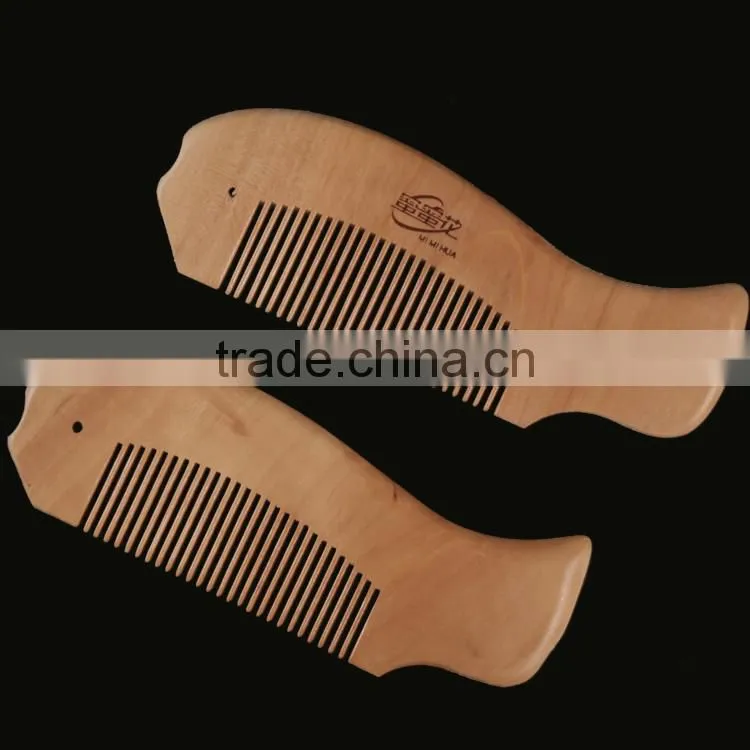 100%Nature Fish Shape Wooden Combs 13.2*4.5
