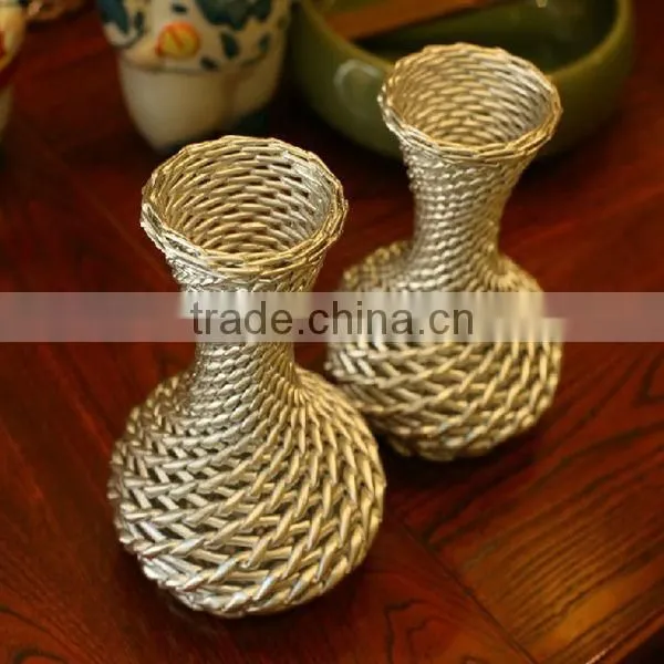 100%handmade craft exquisite wicker flower arranging wicker basket