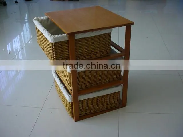 handmade neat with 4 tiers drawers white wicker drawer bathroom cabinet wicker cabinet