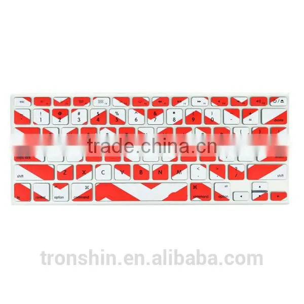 Silkscreen printing rubberized silicone keyboard skin case for HP, LENOVO, MacBook laptops