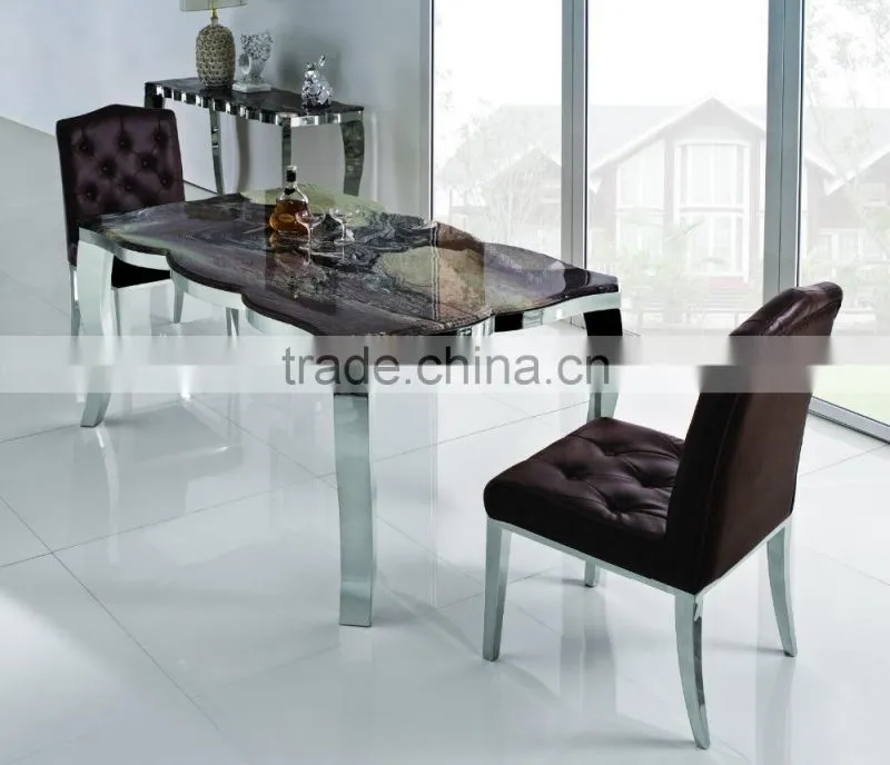 TH729 Foshan low price dining room marble table for sale