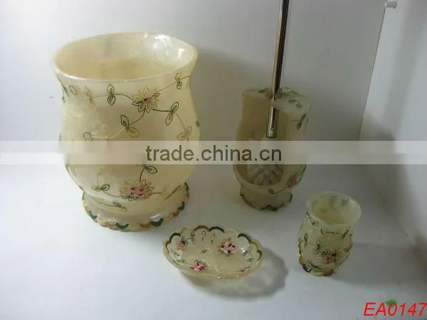 Resin bathroom fittings 2016 eco-friendly popular bathroom accessories