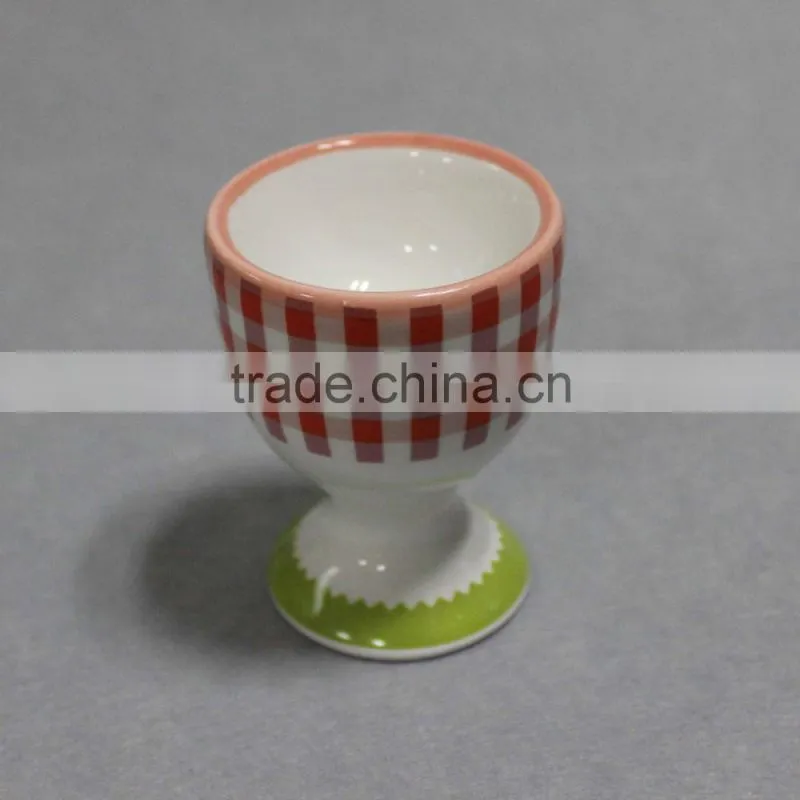 Ivory White Porcelain China Ceramic Cream White Egg Stand Egg Cup
