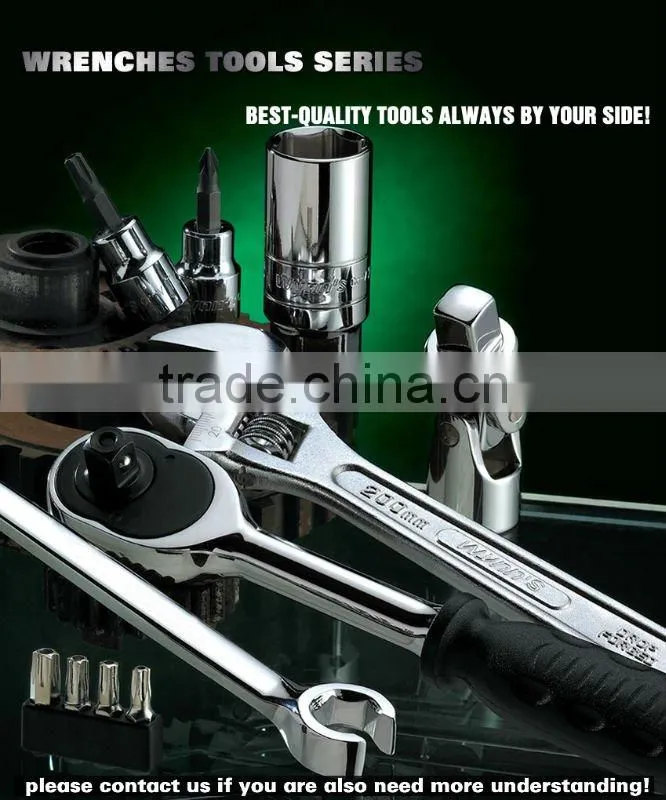 7PCS MIRROR SURFACE DOUBLE DIRECTION RATCHET 2-PURPOSE SPANNER SET(CR-V)