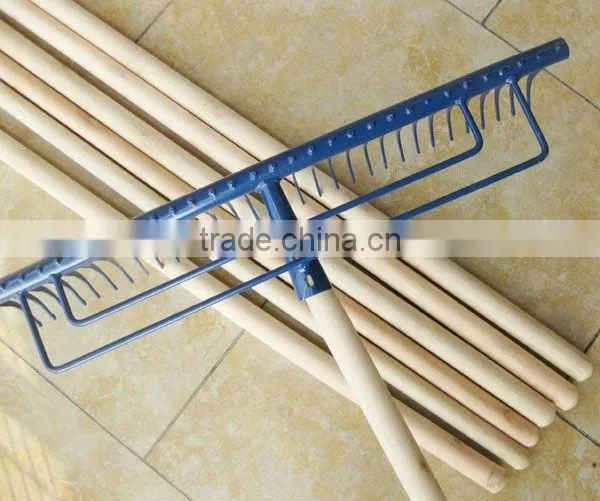 well treated and sanded rake handle