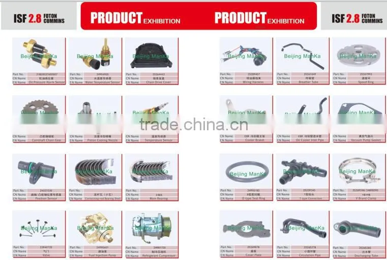 Air Oil Fuel Filter Servicing Kit for Foton Tunland Aumark isf2.8L Diesel Engine