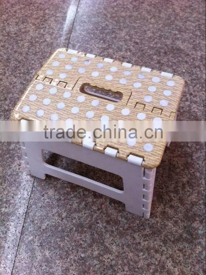 Popular sturdy plastic folding step stool in kitchen