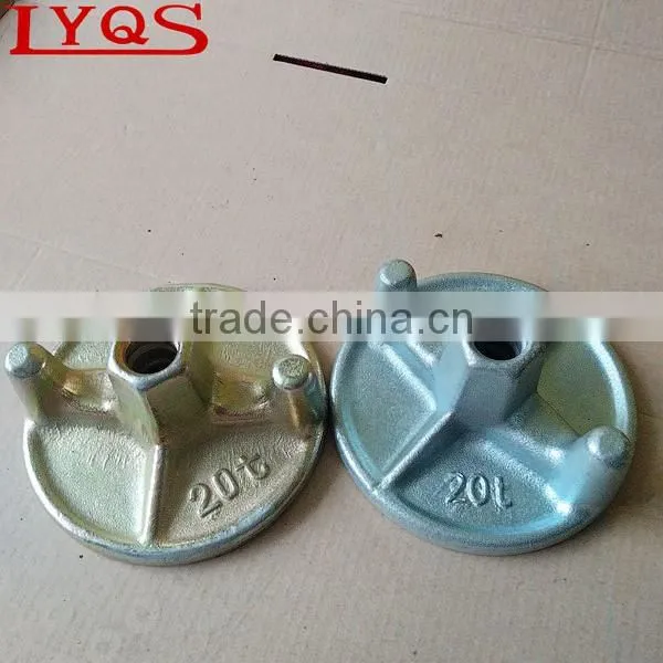 Three anchor wing nut casting nut for formwork system