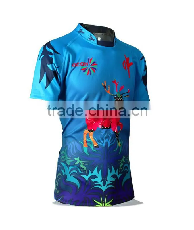 Cervus nippon Temminck custom design Rugby football jersey