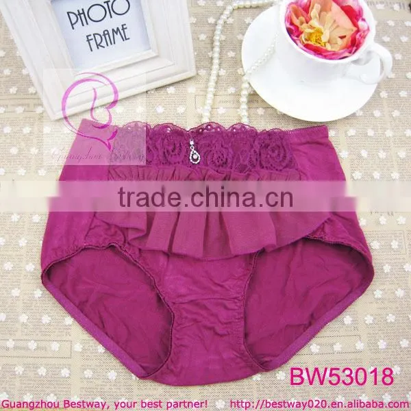 Sexy pink high rise briefs