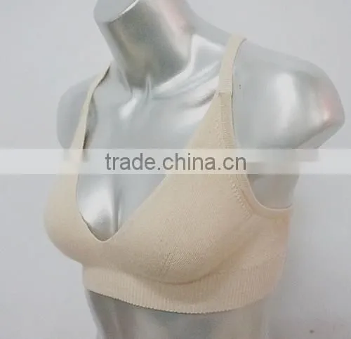 2016 women knitted seamless cashmere sport bra yoga bra on TV