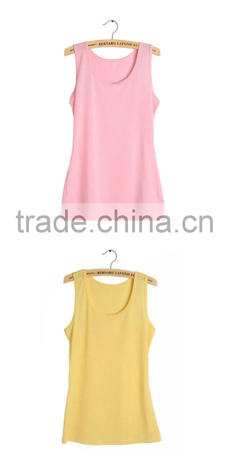 polyamide and spande fashion y back girls tank top