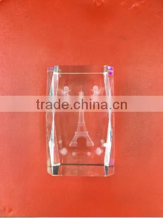Crystal Laser Engraving BURJ DUBAI,Famous Crystal Building Images Engraving,