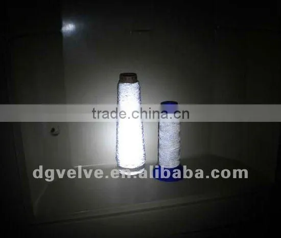 120d/2 soft polyester reflective embroidery thread for clothing