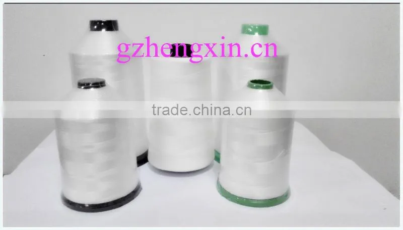 100% polyester sewing thread FOR SEWING MACHINE ,150d/3,raw white