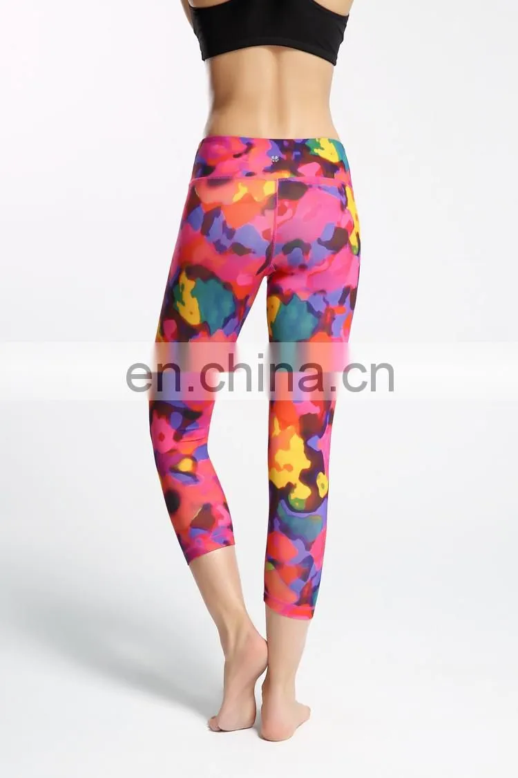 custom made sublimation yoga pants wholesale