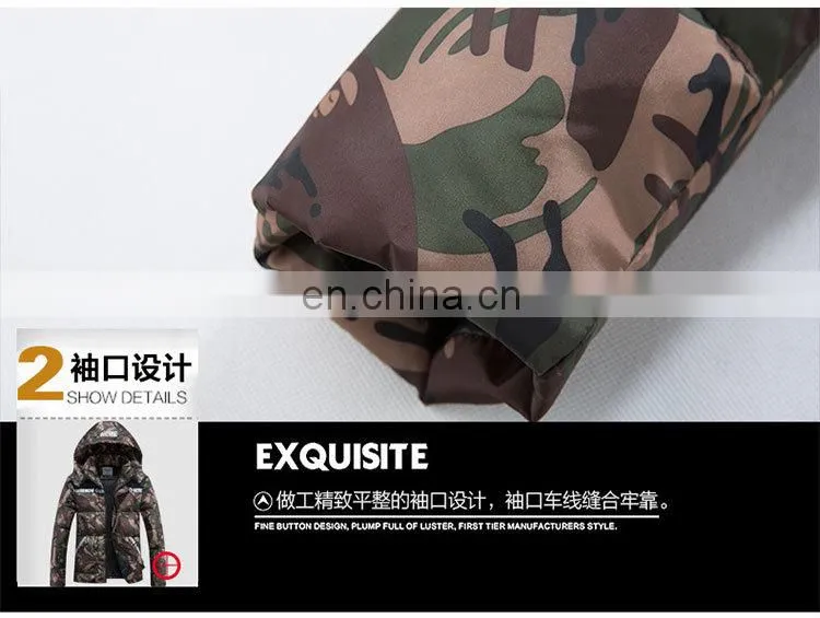 Hot Sale Men Camo Jacket 100% High Quality Cotton Camo Jacket Men