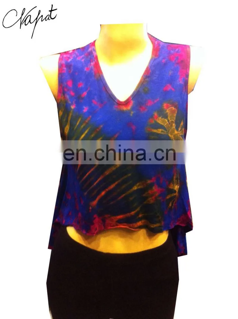 Wholesales Fashion Sexy V Neck Shirt and Tiedye Color Combinations.