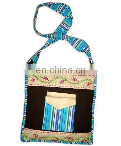 Cotton canvas handloom fabrics Tote Bags