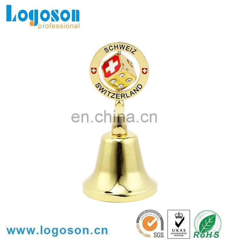 2016 new design New Souvenir Collection Dinner Bell/Metal Craft dinner bell/mini metal cow bell