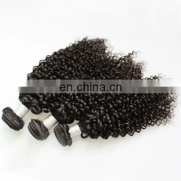 Natural Black Color Virgin Malaysian Afro Kinky Curly Hair Natural Human Hair Extensions