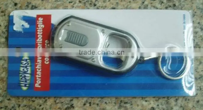 Promotion gift Mini LED light with keychain and bottle opener