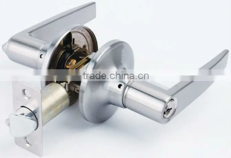 6411SN-ET-RC:TRUST ANSI Grade 3 Tubular Zinc Alloy Entrance Lever Lock