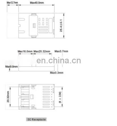 Excellent reliability SC Single-Mode 1x9 fiber optic transceiver module